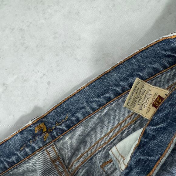 7 For All Mankind Dojo Bootcut Jeans Medium Wash - Size: 28 (31") - Picture 6 of 12